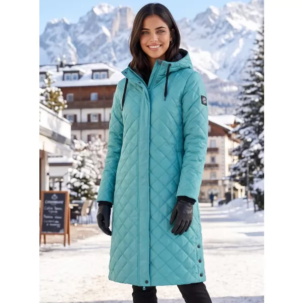  Palton de femei ALTISPORT DERFA LCTB219 VERDE 
