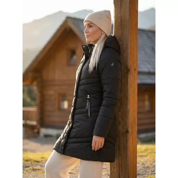  Palton de femei ALTISPORT JUCA LCTB215 NEGRU 