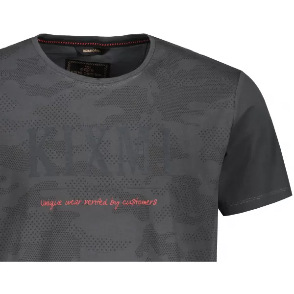  Tricou pentru bărbați KIXMI RADLY GRI INCHIS 