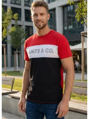 Tricou pentru bărbați SAM 73 SEAMUS MT 828 ROŞU
