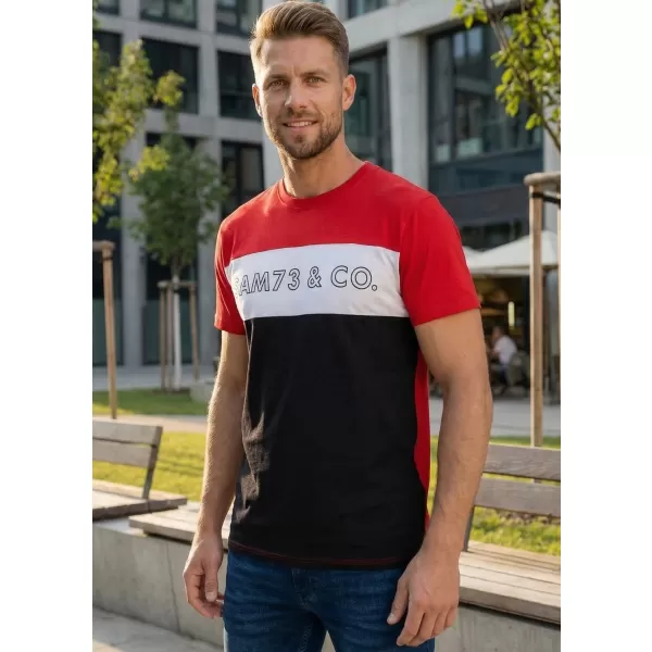  Tricou pentru bărbați SAM 73 SEAMUS MT 828 ROŞU 