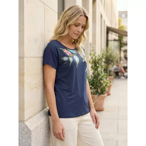  Tricou pentru femei ALTISPORT BAILA ALBASTRU INCHIS 