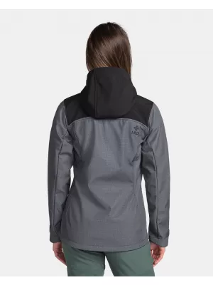 Jachetă softshell de damă KILPI RAVIA-W TL0109KI GRI ÎNCHIS