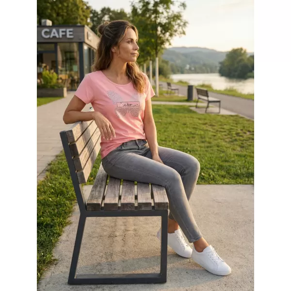  Tricou pentru femei KIXMI ROSIE ROZ DESCHIS 