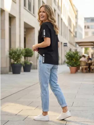 Tricou pentru femei KIXMI RANYA NEGRU