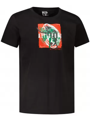Tricou pentru bărbați ALTISPORT ALM183129 NEGRU ȘI ROȘU
