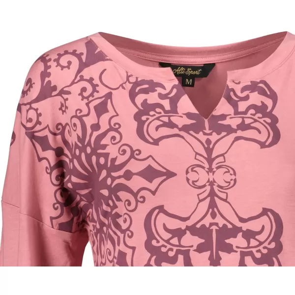  Tricou pentru femei ALTISPORT BLANCH ROZ ÎNCHIS 