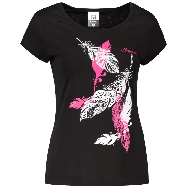  Tricou pentru femei ALTISPORT ALW178122 NEGRU ROZ 