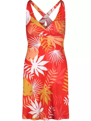 Rochie NORDBLANC V-NECK NBSLD7804 CERNEALĂ PORTOCALIE