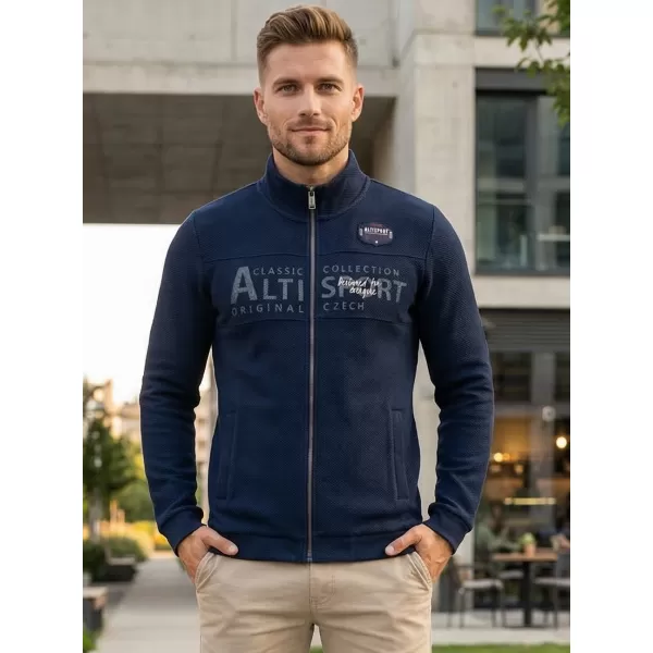  Hanorac pentru bărbați ALTISPORT BLAKE ALBASTRU INCHIS 