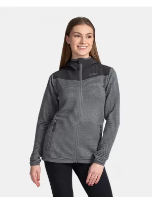 Hanorac de damă din fleece KILPI TANALI-W TL0202KI GRI ÎNCHIS