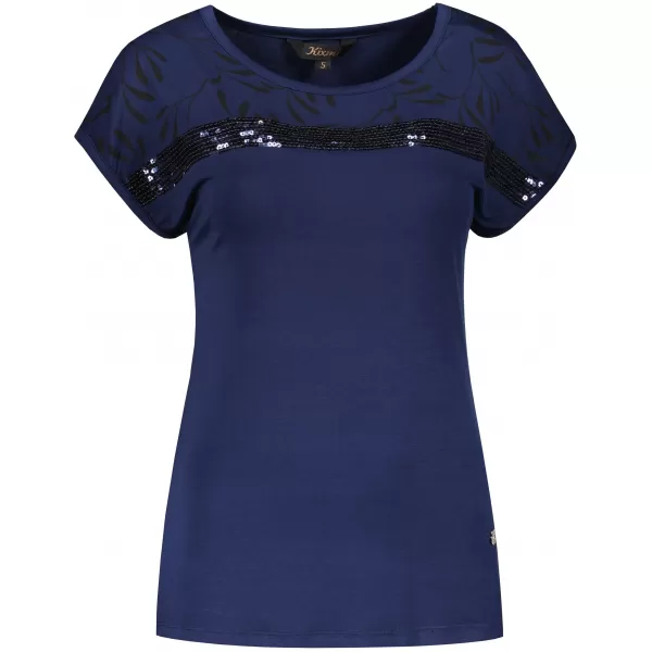 Tricou pentru femei KIXMI ROSELLA ALBASTRU INCHIS 