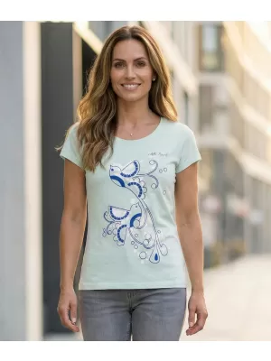 Tricou pentru femei ALTISPORT ALW179122 ALBASTRU ÎNGHEȚ