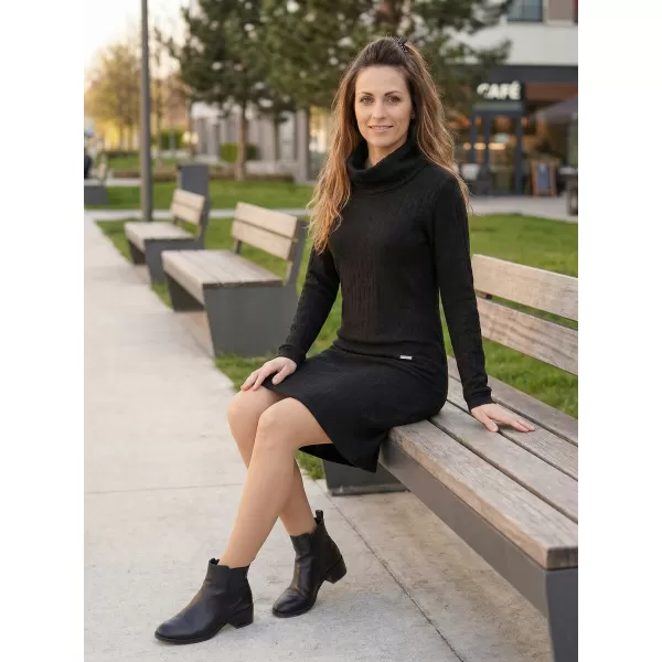  Rochie hanorac de dama KIXMI RIVA NEGRU 