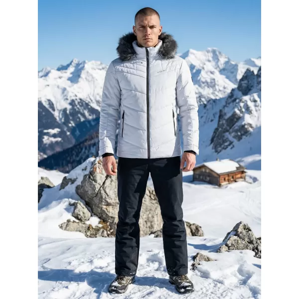  Geaca de iarna pentru barbati ALTISPORT BALDER GRI DESCHIS 