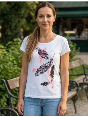 Tricou pentru femei ALTISPORT ALW178122 ALB