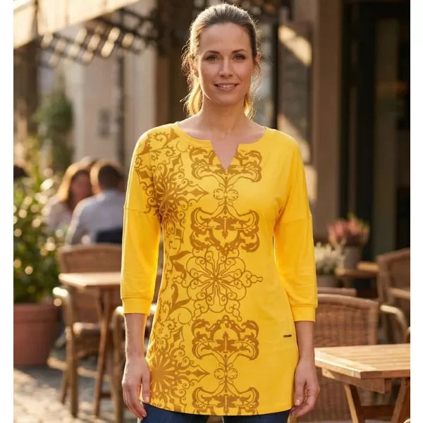  Tricou pentru femei ALTISPORT BLANCH GALBEN 