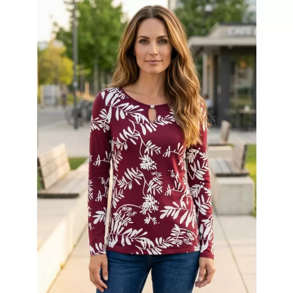  Tricou pentru femei KIXMI ROAN BURGUNDIA 