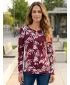 Tricou pentru femei KIXMI ROAN BURGUNDIA