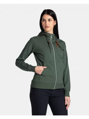 Hanorac de dama KILPI TARALI-W TL0212KI VERDE ÎNCHIS