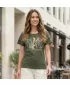Tricou pentru femei KIXMI RIANNA MILITAR