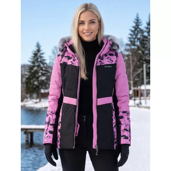  Geaca de iarna dama ALTISPORT BIANCA VIOLET 