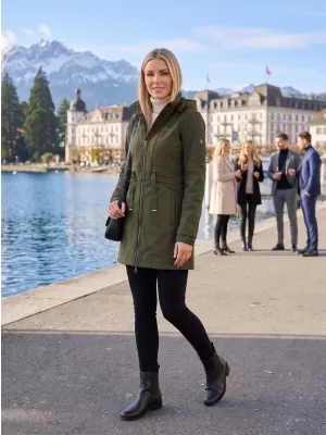 Palton softshell dama KIXMI RHODIE MILITAR