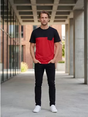 Tricou pentru bărbați SAM 73 SIRIUS MT 826 ROŞU