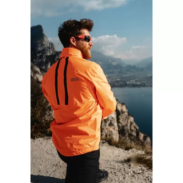  Jachetă sport pentru bărbați NORDBLANC SECURED NBSJM7898 PORTOCALIU ȘOCANT 