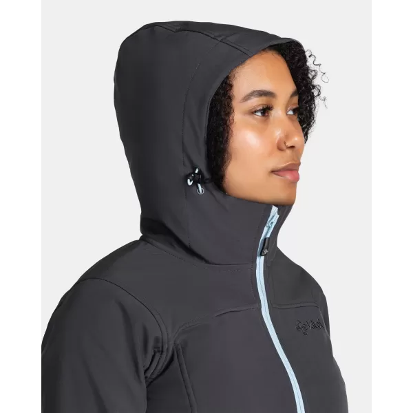  Jachetă softshell pentru femei KILPI RAVIA-W TL0109KI GRI ÎNCHIS/ALBASTRU 