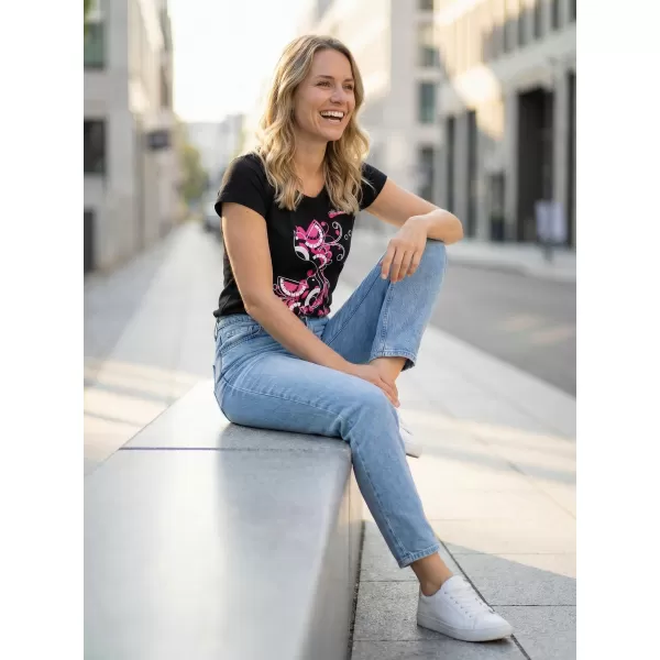  Tricou pentru femei ALTISPORT ALW179122 NEGRU ROZ 