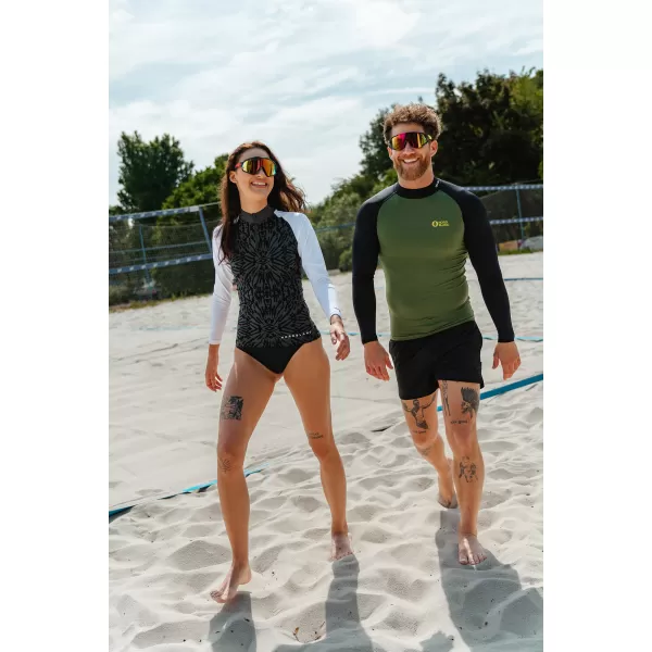  THIRT T -MEN cu protecție UV NORDBLANC SURFER NBSMF7867 VERDE/NEGRU 