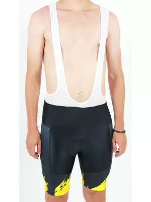 Pantaloni scurți premium pentru ciclism pentru bărbați ALTISPORT SWE/ALM01S13 GALBEN