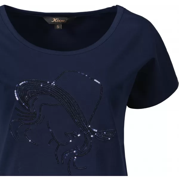  Tricou pentru femei KIXMI ROCCA ALBASTRU INCHIS 