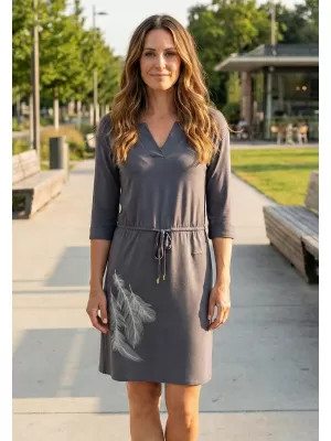 Rochie ALTISPORT ALW112/ANIKA GRI INCHIS
