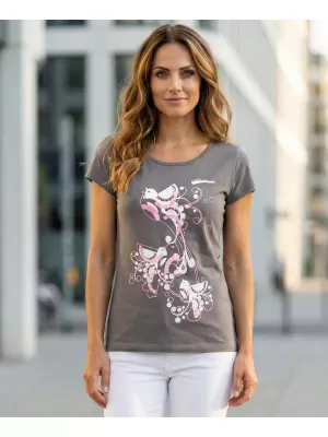 Tricou pentru femei ALTISPORT ALW179122 GRI OȚEL