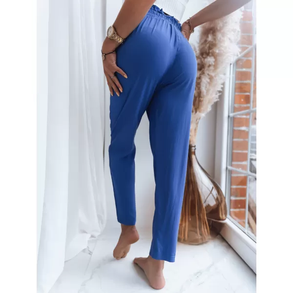  Pantalonii pentru doamne DSTREET ADELIS UY1537 ALBASTRU 
