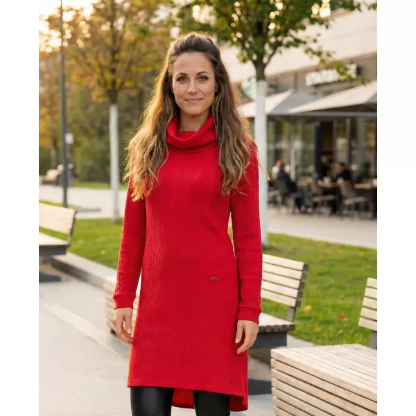  Rochie hanorac de dama KIXMI RIVA ROȘU 