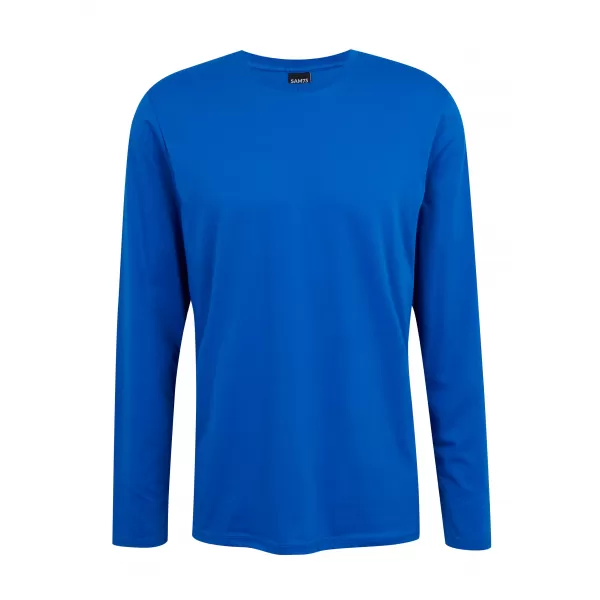  Tricou pentru bărbați cu mâneci lungi SAM 73 REGULUS MT 830 ALBASTRU STRĂLUCITOR 