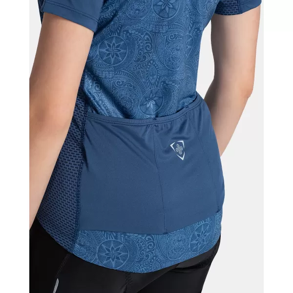  Tricou de ciclism pentru femei KILPI MOATE-W TL0354KI ALBASTRU ÎNCHIS 