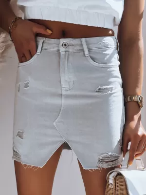 Fusta din denim a doamnei DSTREET FUSIM CY0386 GRI