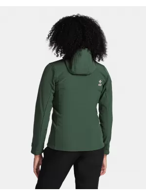 Jachetă softshell de damă KILPI RAVIA-W TL0109KI VERDE ÎNCHIS
