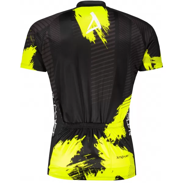  Tricou de ciclism premium pentru bărbați ALTISPORT SWE/ALM01S11 GALBEN NEON 