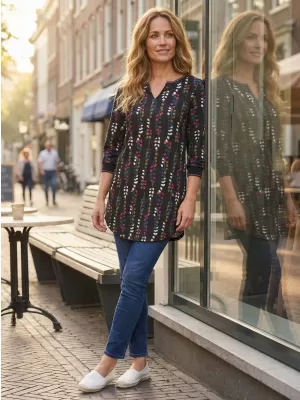 Tricou pentru femei KIXMI ROSALIA NEGRU
