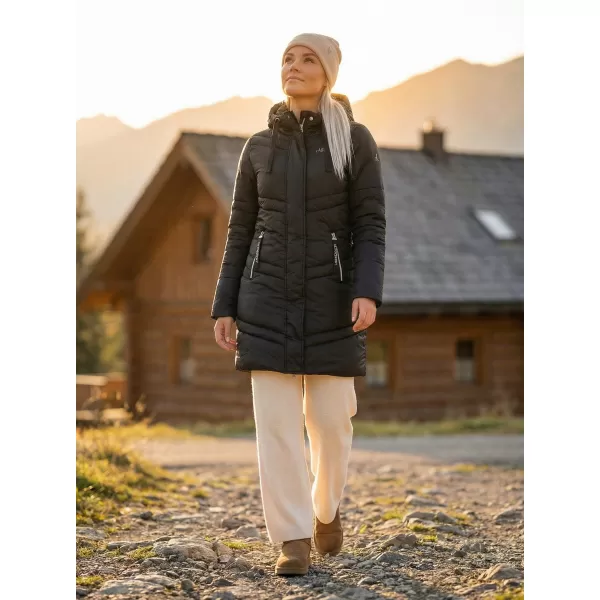  Palton de femei ALTISPORT JUCA LCTB215 NEGRU 