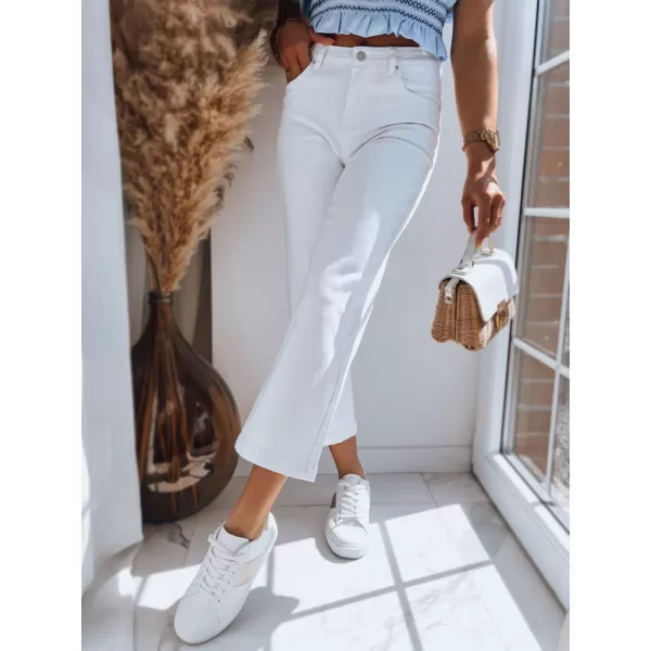  Pantalonii pentru doamne DSTREET RETIS UY1478 ALB 