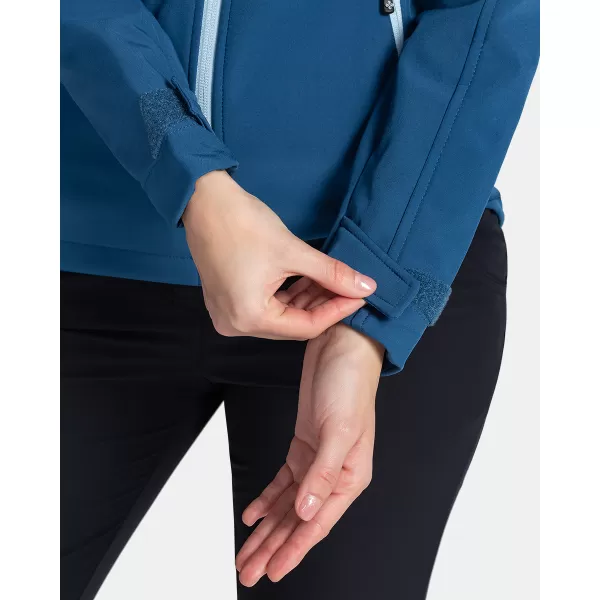  Jachetă softshell pentru femei KILPI RAVIA-W TL0109KI ALBASTRU ÎNCHIS 