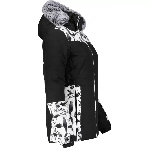  Geaca de iarna dama ALTISPORT BIANCA NEGRU 