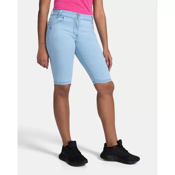  Pantaloni scurți de damă KILPI PARIVA-W TL0411KI ALBASTRU DESCHIS 