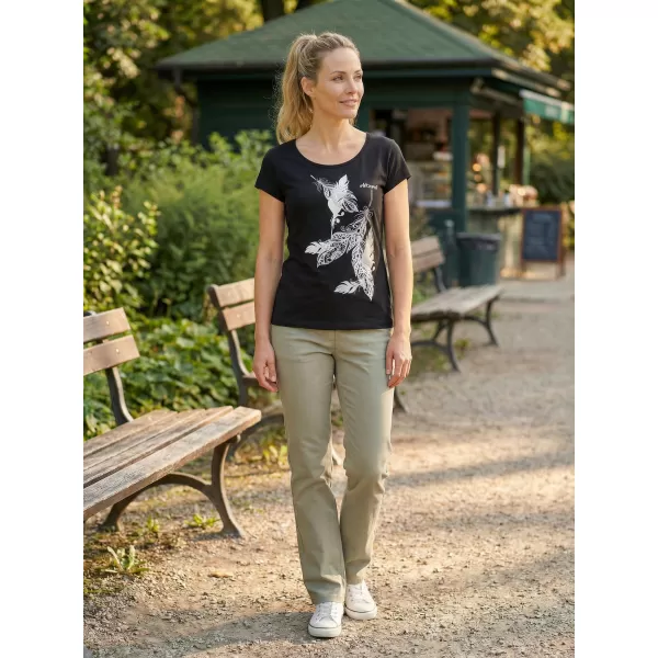  Tricou pentru femei ALTISPORT ALW178122 NEGRU SI ARGINTIU 